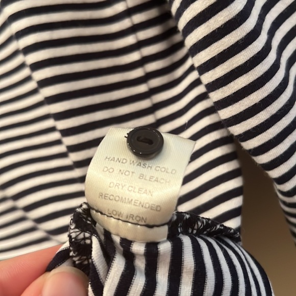 Comme Toi Striped 3/4 Length Tee Size Small - Picture 5 of 7